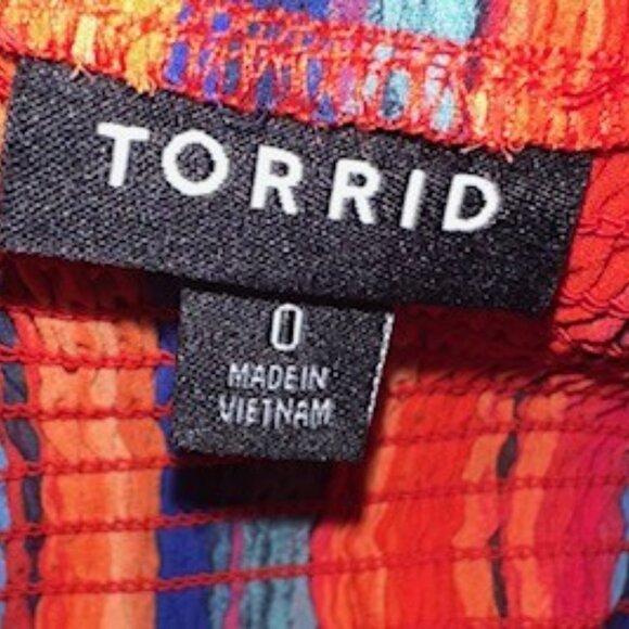 Torrid - Boho Maxi Multi Color Striped Dress - NWOT - Picture 7 of 9